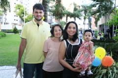 Breno e Neide Aguiar, Suelen Cipriano e Sophia Costa