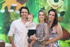 Diogo, Luigi e Aline Ferreira Gomes e Eveline Mota