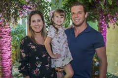 Paula, Luiza e André Rolim