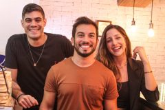 Lucas Farias, Pedro Jorge e Bárbara Saunders