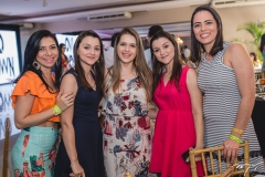 Daniela Mesquita, Taís Pereira, Camila Nobre, Tatiane Pereira e Emilene Prata
