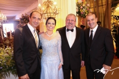 Rosalvo Ponte, Jacinta e Cláudio Queiroz, com Bira Bazani