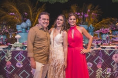 Fernando, Maria Eduarda e Liliana Linhares