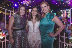 Larissa Delfino, Maria Eduarda Linhares e Andréa Delfino