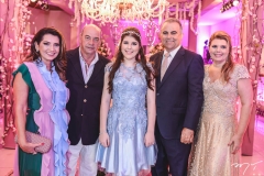 Márcia e Fernando Travessoni, Lívia, Valdísio e Danielle Pinheiro