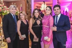 Walmir, Katia e Nicole Pinheiro, Maria Eduarda Guedes e Ayslan Pinheiro