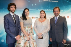 André Sobreira, Cíntia Melo, com Denise e Aristarco Sobreira