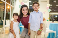 Sara, Priscila e Rafael Leal