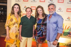 Cláudia Cartaxo, Lázaro Medeiros, Cláudia Carvalho e Oscar Magrini