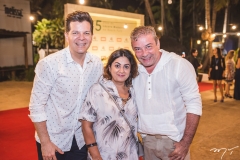 Gustavo Serpa, Helena e Cláudio Silveira