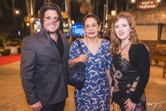 Pedro Gurjão, Dulcina Palhano e Isabella Rebouças