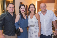 Gentil Linhares, Lia Linhares, Márcia e Fernando Travessoni