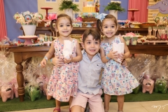Cecília, Caio e Melissa Nunes