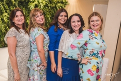 Mônica Albuquerque, Ilda Antunes, Zaira Gomes, Mirtes Feitosa e Flaviane Negreiros