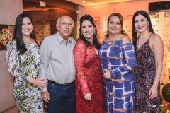 Glória Rios, José Philomeno, Sâmia Távora, Glória Rios e Lia Linhares