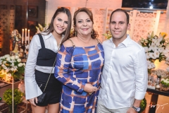 Lara Linhares, Glória Rios e Gentil Linhares Filho