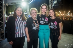 Denise Aguiar, Socorro França, Onélia Santana e Patrícia Liebmann