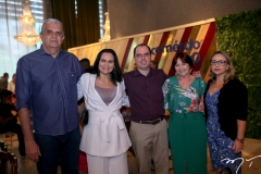José Claudio e Claudia Alencar, Gilberto Frota, Rose Castelar e Georgia Philomeno