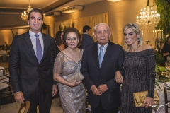 Leonardo Vidal, Norma Bezerra, Humberto Bezerra e Amanda Távora