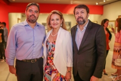 Edson Queiroz Neto, Lenise Rocha e Élcio Batista