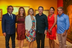 Ernesto Saboya, Cláudia Quental, Lenise e Cláudio Rocha, Ana Carolina Fontenele e Ivan Bezerra