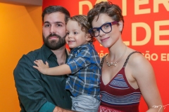 Felipe, Bento e Paulinha Rocha