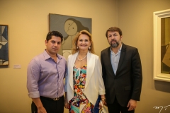 Pompeu Vasconcelos, Lenise Rocha e Élcio Batista