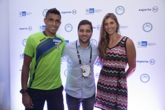 Thiago Monteiro, Thiago Pampolha e Beatriz Haddad Maia