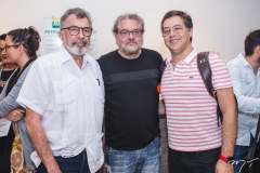 Eudoro Santana, Paulo Linhares e Eduardo Saron