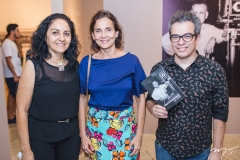 Patrícia Veloso, Izolda Cela e Fabiano Piúba