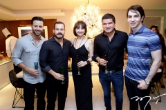 Daniel Eleutério, Miguel Dias, Suely Falcão, Davi Moura e André Albuquerque