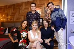 Gil Santos, Rodrigo Maia, Branca Mourão, Denise Bezerra e Racine Mourão
