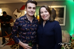 Rodrigo Maia e Denise Bezerra