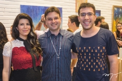Camila Feitosa, Alexandre Reis e Matheus Feitosa