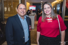 Romulo Barroso e Luciana Colares