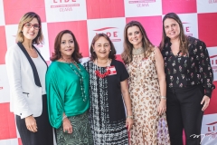 Marília Fiuza, Sandra Costa, Graça Dias, Emília Buarque e Luciana Colares