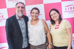 Mauro Filho, Cida Parente e Djane Nogueira