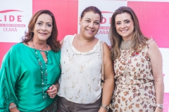 Sandra Costa, Cida Parente e Emília Buarque