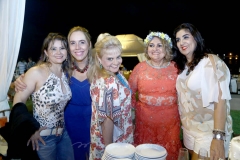 Ana Rachel Cardoso,  Luciana Pirce, Excelsa Costa Lima, Vera Costa e Isabella Leitão