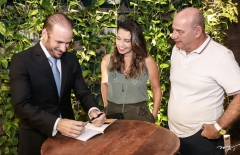 André Parente, Márcia e Fernando Travessoni