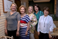 Nilce Fontenele, Lúcia Madeira, Gleides Barreira, Laura Silveira e Moza Gurgel