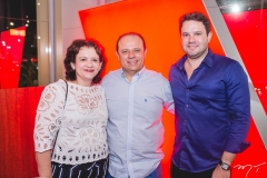 Maria do Carmo Pinho, Claudio Pinho e Leonardo Couto