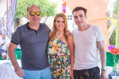 Márcio Menezes, Letícia Studart e Rodrigo Maia