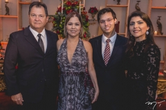 Célio, Adriana, Célio Neto e Gabrielle Vilela