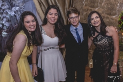 Larissa Lima, Letícia Luna, José Guilherme e Clara Sobreira