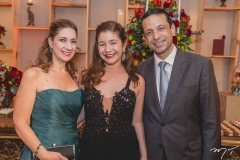 Vivian, Natália e Fredy Albuquerque