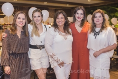 Gina Machado, Martinha Freire, Safira Moreira, Renata Pinheiro e Tânia Albuquerque