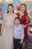 Natália, Arthur e Vivian Albuquerque