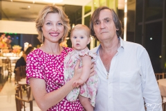 Caroline, Íris e Jean Phillippe Perol