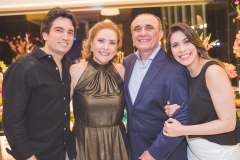 Daniel Borges, Andréa Delfino, Raimundo Delfino e Aline Borges